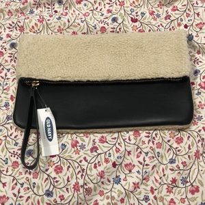 Shearling wristlet